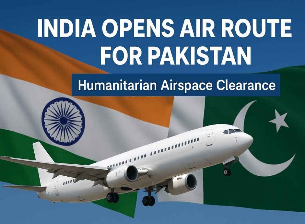 India Opens Air Route for Pakistan 